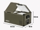 Réfrigérateur-congélateur ICECO VL Pro 90L double compartiments vert olive