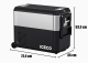 Réfrigérateur-congélateur ICECO JP50 Pro 50L simple compartiment noir