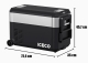 Réfrigérateur-congélateur ICECO JP40 Pro 40L simple compartiment noir