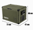 Réfrigérateur congélateur ICECO VL Pro 60L simple compartiment olive