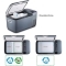 Réfrigérateur-congélateur ICECO GO20 20L double compartiments gris