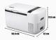 Réfrigérateur-congélateur ICECO GO20 20L double compartiments blanc
