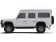 Toit relevable Alu-cab Icarus blanc pour Land Rover Defender 110