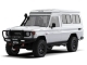 Toit relevable Alu-Cab Hercules G2 blanc pour Toyota Land Cruiser 75 & 78