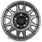 JANTE ALUMINIUM RENFORCE RAID EVO CORSE DAKAR SUPER ZERO 8.5x17" ET -12 GRIS ANTHRACITE POUR TOYOTA HZJ/FZJ/GRJ/VDJ71/76/78/79/105