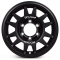Jante aluminium renforcée raid Evo Corse DakarZero 7x15 ET0 NOIR pour Toyota série 40, HJ60/HJ61 et LJ70/LJ73