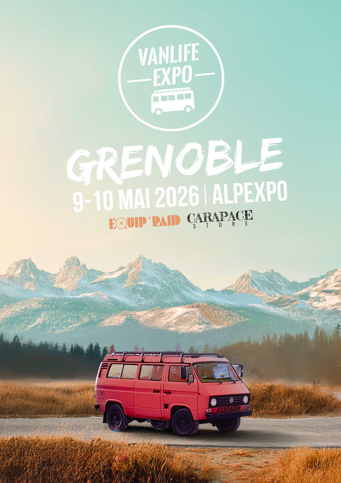 Affiche vanlife expo Grenoble