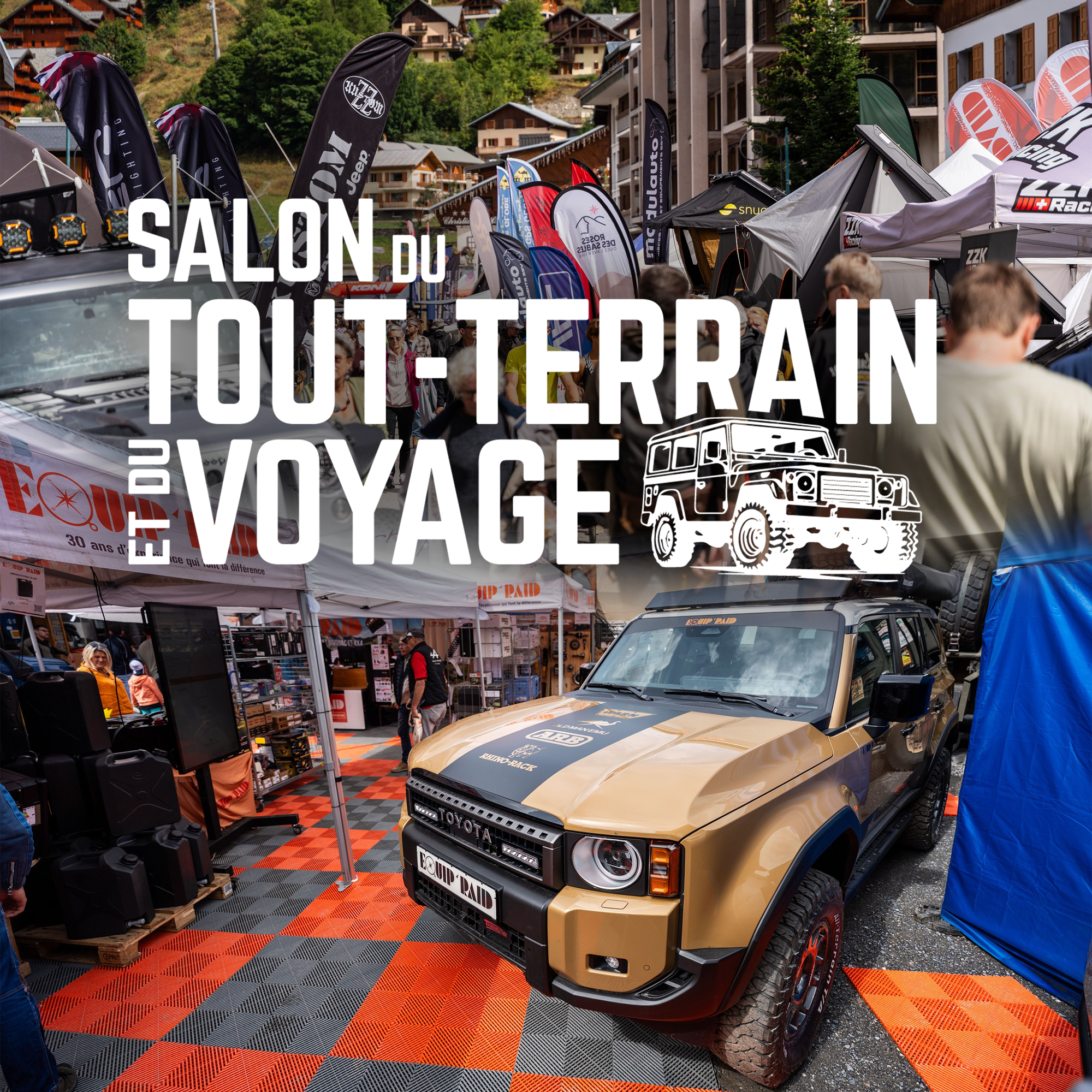 Affiche salon du tout terrain et du voyage valloire