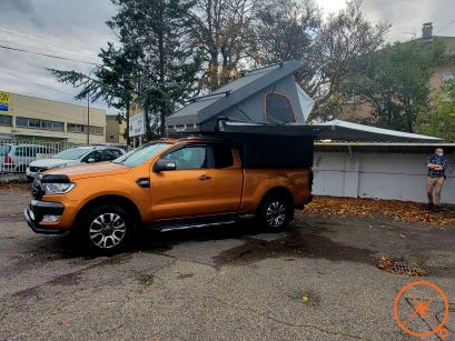 canopy Camper monté sur un véhicule par Equip'raid