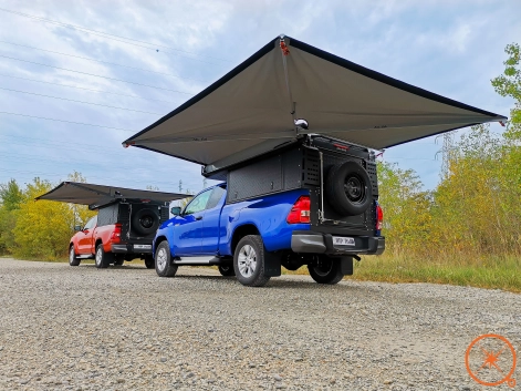 canopy Camper monté sur un véhicule par Equip'raid