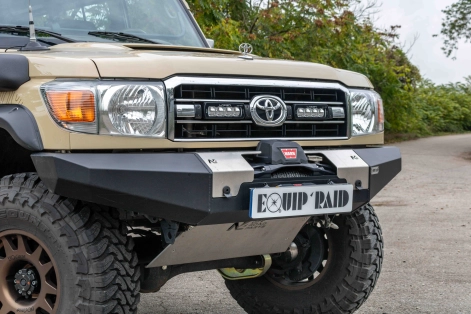 Toyota Land cruiser 78 vdj vdj78 pare chocs avant avec platine treuil