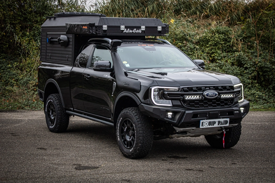 Ford Ranger PXIV préparation tout terrain pick up 4x4 raid bivouac en Alsace