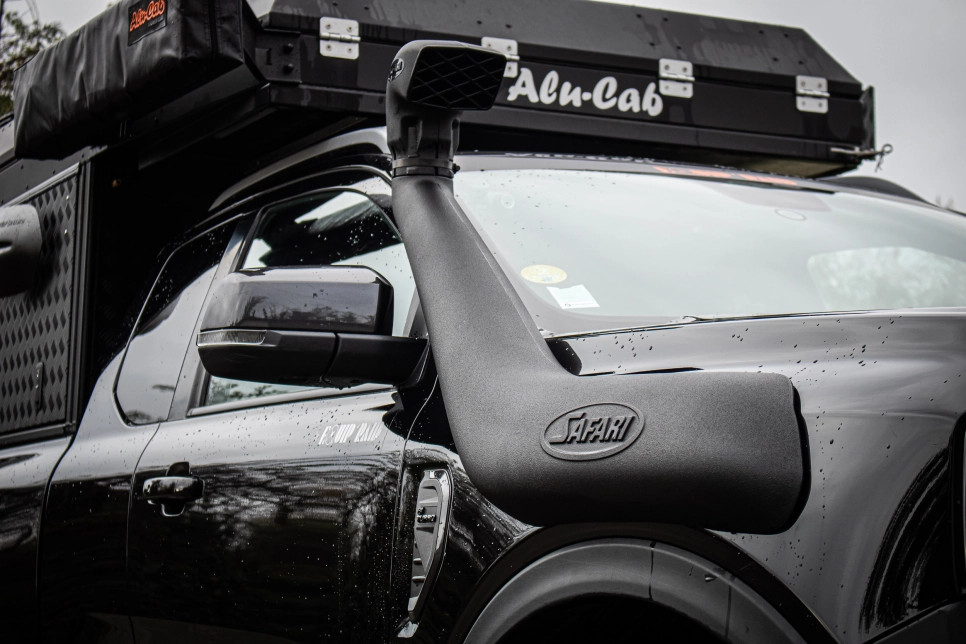 Ford Ranger PXIV préparation tout terrain pick up 4x4 raid bivouac en Alsace Canopy Camper Alu-Cab snorkel Safari