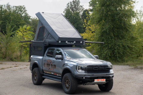 Ford Ranger Raptor 2023 équipé par equip'raid modcap alu-cab
