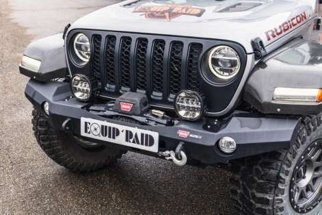 Pare-choc avant Warn Elite protection 4x4 équipement 4x4 préparation 4x4 Jeep Gladiator Rubicon