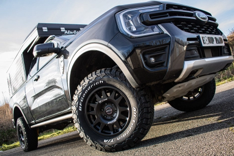 Ford Ranger PXIV préparation tout terrain pick up 4x4 raid bivouac en Alsace Canopy Camper Alu-Cab n4 offroad