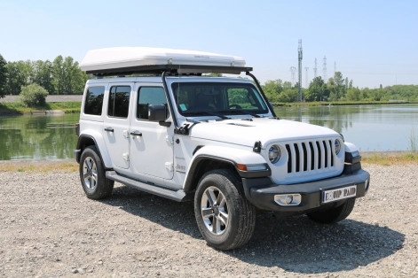Jeep Wrangler JL avec tente de toit autohome Maggiolina