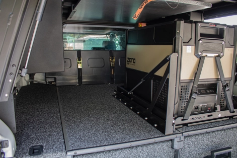 Aménagement intérieur ford ranger équipement 4x4 tiroir coulissant réfrigérateur