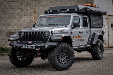 préparation 4x4 Jeep Gladiator Rubicon équipement 4x4 Equip'raid Alu-Cab Canopy camper