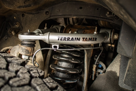 Préparation pick up Ford Ranger PXIII 4x4 tout-terrain par Equip'Raid Canopy Camper triangle renforcé suspension Terrain Tamer