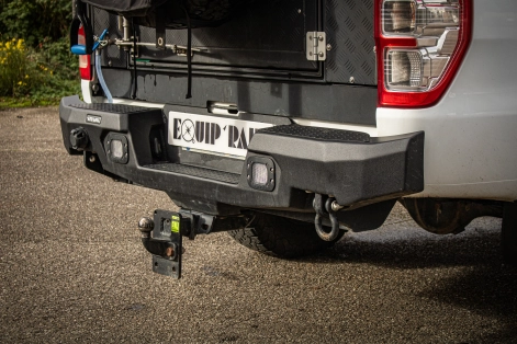 Préparation pick up Ford Ranger PXIII 4x4 tout-terrain par Equip'Raid Canopy Camper pare choc arrière rival