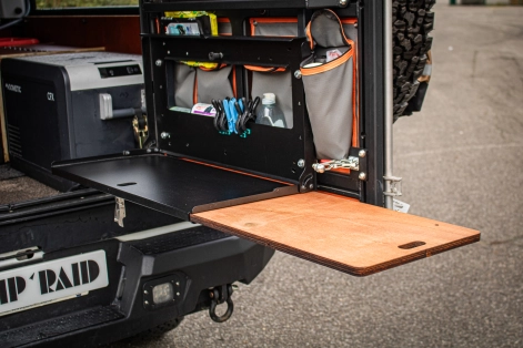 Préparation pick up Ford Ranger PXIII 4x4 tout-terrain par Equip'Raid Canopy Camper table pliante