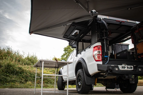 Préparation pick up Ford Ranger PXIII 4x4 tout-terrain par Equip'Raid Canopy Camper auvent