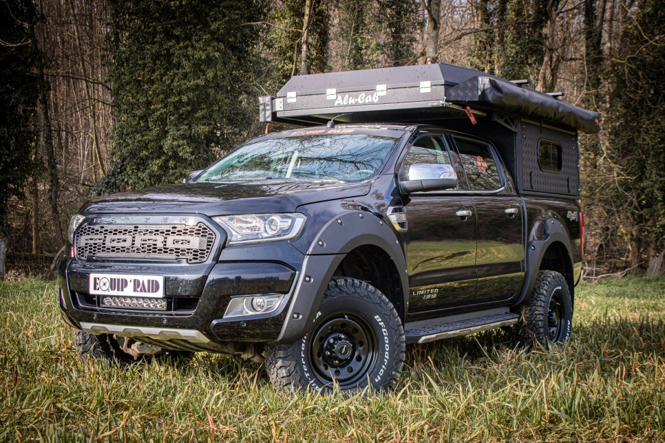 Ford ranger PXII Canopy Camper préparé par equip'raid equipement tout-terrain 4x4 raid bivouac