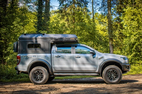 Ford ranger Canopy Camper Alu-Cab préparé par Equip'Raid Mulhouse
