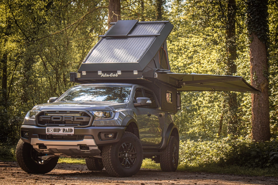 Ford ranger Canopy Camper Alu-Cab préparé par Equip'Raid Mulhouse
