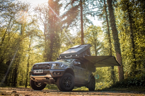 Ford ranger Canopy Camper Alu-Cab préparé par Equip'Raid Mulhouse