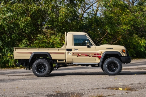 Toyota Land Cruiser 79 2024 facelift version Afrique jantes Evo Corse Equip'Raid profil