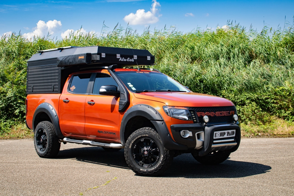 Préparation Ford Ranger PXI tout terrain 4x4 raid offroad avec Canopy Camper Alu-Cab