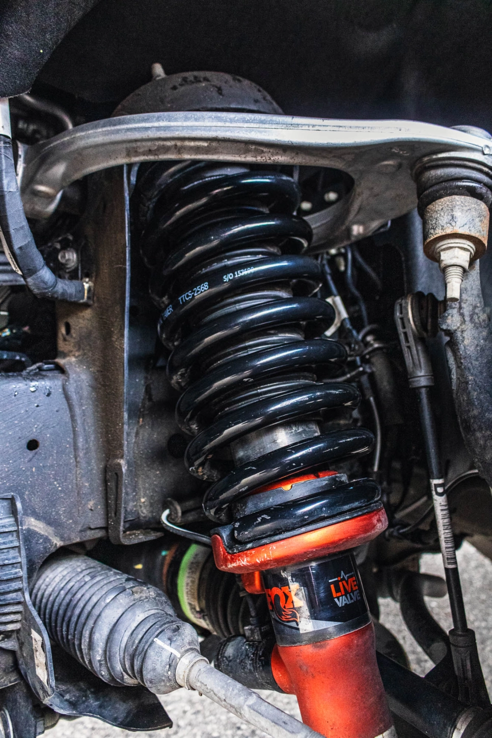 Ressort avant pour réhausse 40mm et tarage 50kg