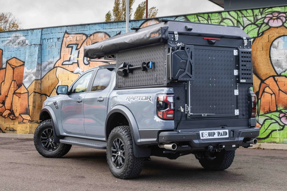 Ford raptor 2023 et canopy camper alu-cab Equip'Raid