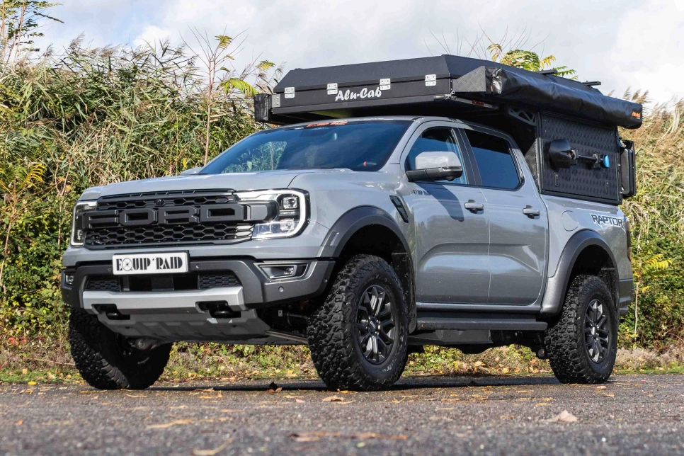préparation 4x4 ford raptor 2023 equip'raid canopy camper alu-cab