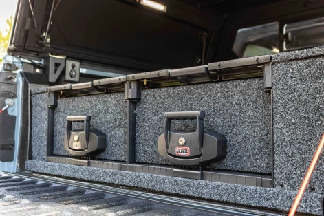 AMÉNAGEMENT DOUBLE TIROIRS AVEC PLATEAUX COULISSANTS ARB