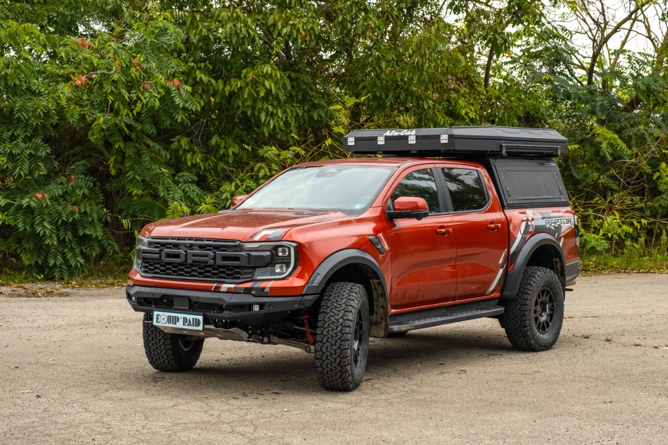 Ford Ranger Raptor 2023 préparé par Equip'Raid Alu-Cab Frontrunner ARB Victron