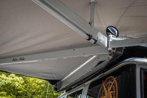support du auvent autoporté Alu-Cab