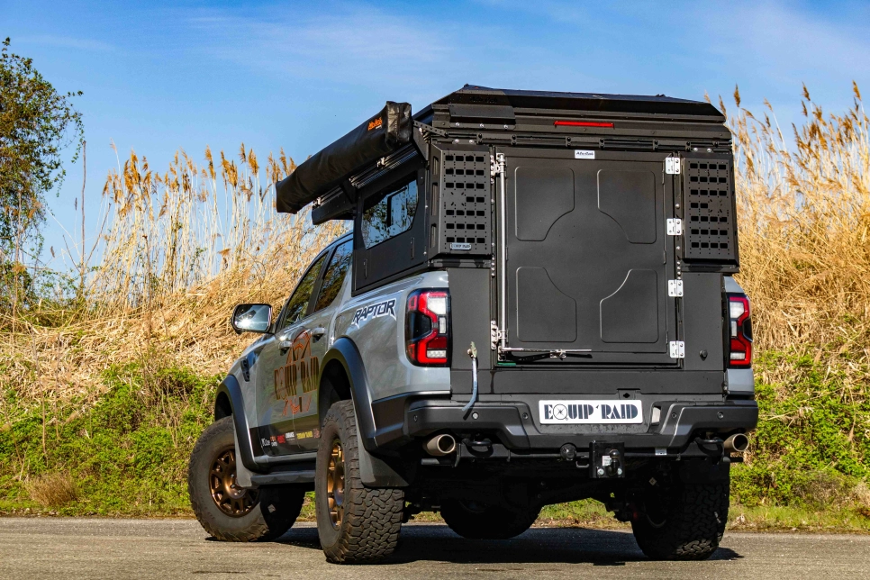 Arrière du modcap family alu cab Equip'Raid